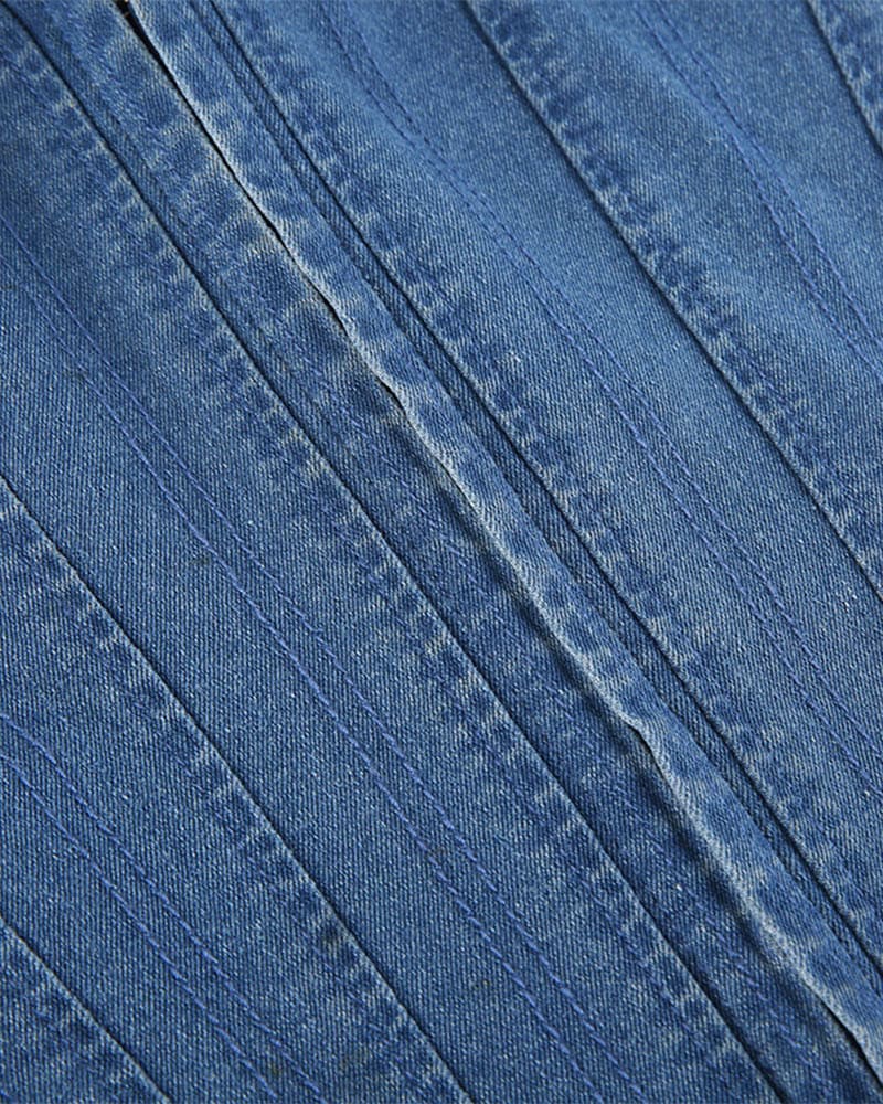 Denim Corset Top