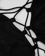 Open-Back Dress with Ribbon Details
