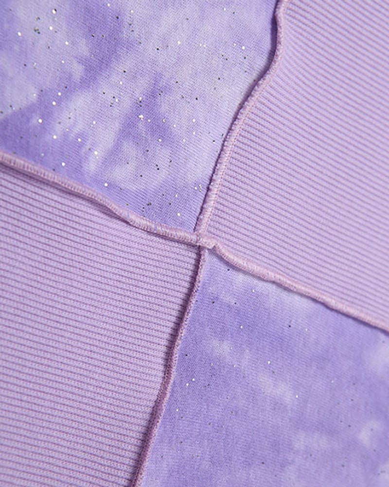 Cropped T-Shirt with Panel Details