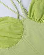 Corset Top with a Halter Neck
