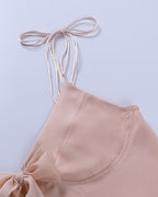 Sleeveless Top with Bow Details