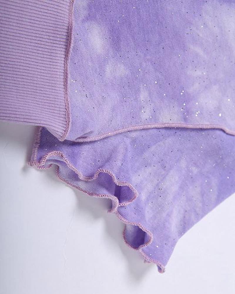 Cropped T-Shirt with Panel Details