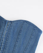 Denim Corset Top