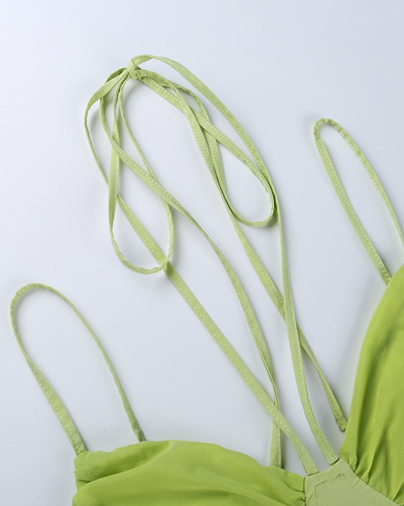 Corset Top with a Halter Neck