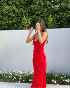 Off-Shoulder Maxi Dress with an Open Back