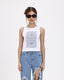 Printed Sleeveless Tank Top