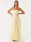 Flared Ruched Dress with Zip Details