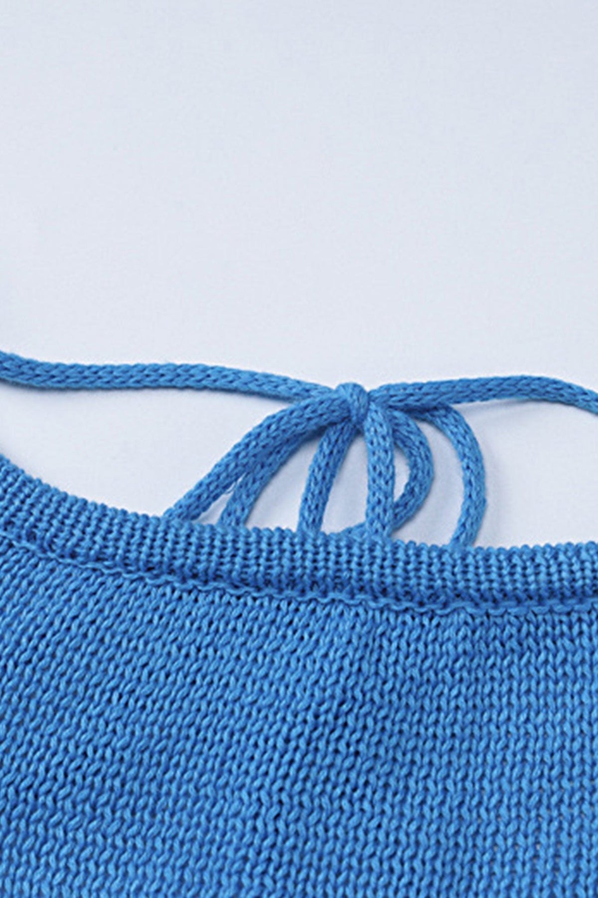 Knit Dress with Ruffle Details