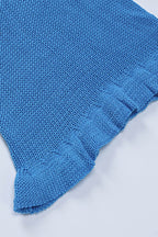Knit Dress with Ruffle Details