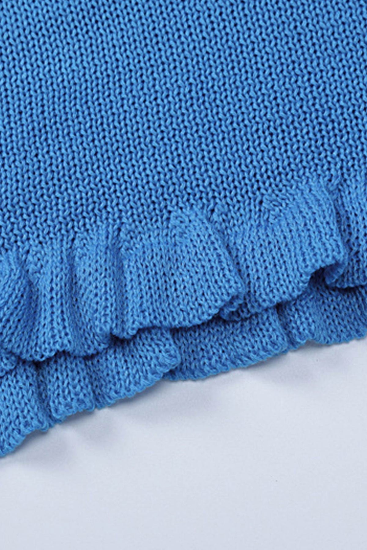Knit Dress with Ruffle Details