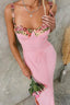 Strappy Floral Dress with Embroidery