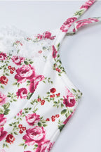 Floral Lace Strappy Dress