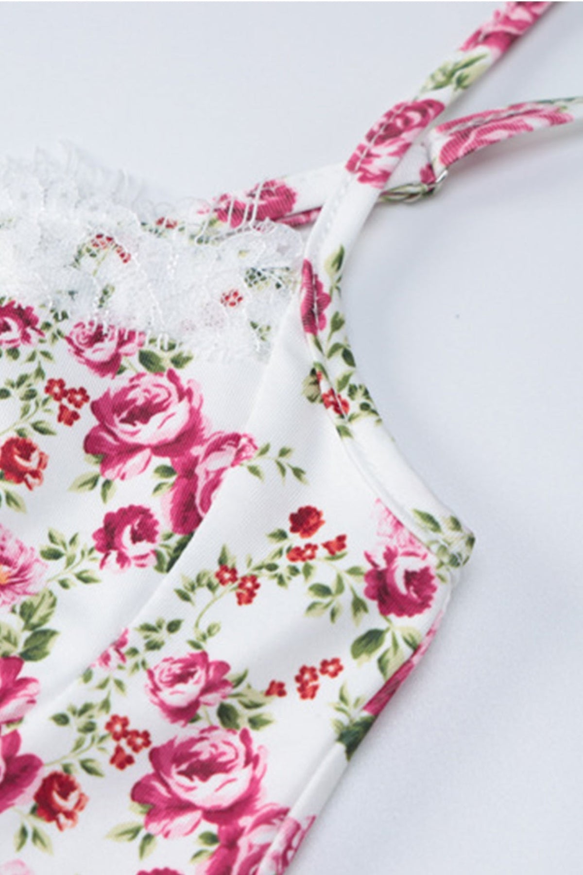 Floral Lace Strappy Dress
