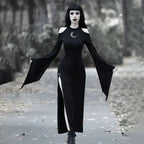 Trumpet Sleeve Lunar Maxi Dress