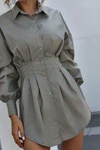 Floral Fitted Long-Sleeve Dress