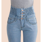 High-Rise Denim Skinny Jeans
