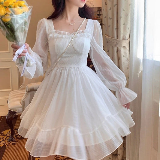 Sweet Fairy Lolita Long Sleeve Mini Dress