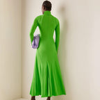 Dress - Elegant Long Party Green