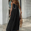 Spaghetti-Strap Boho Maxi Dress