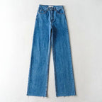 Straight-Leg High-Rise Denim Jeans