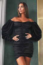 Long-Sleeve Evening Bodycon Dress
