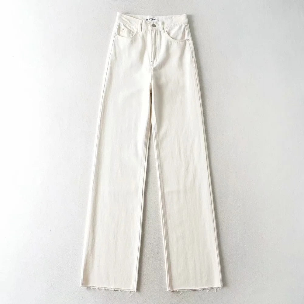 Straight-Leg High-Rise Denim Jeans