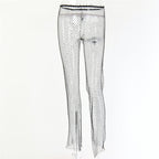 Cutout Sheer Pants