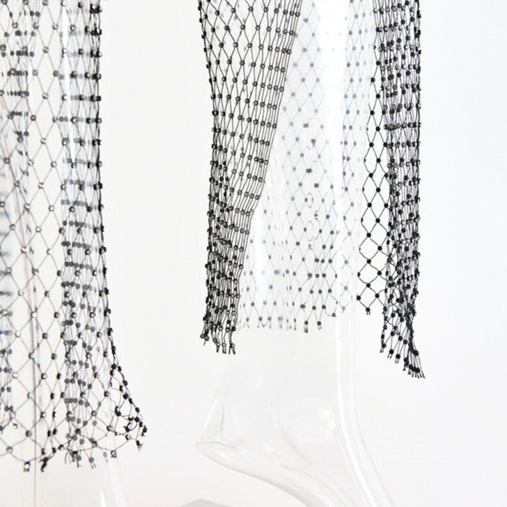 Cutout Sheer Pants