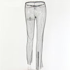 Cutout Sheer Pants