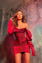 Long-Sleeve Evening Bodycon Dress
