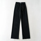 Straight-Leg High-Rise Denim Jeans