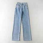Straight-Leg High-Rise Denim Jeans