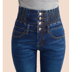 High-Rise Denim Skinny Jeans