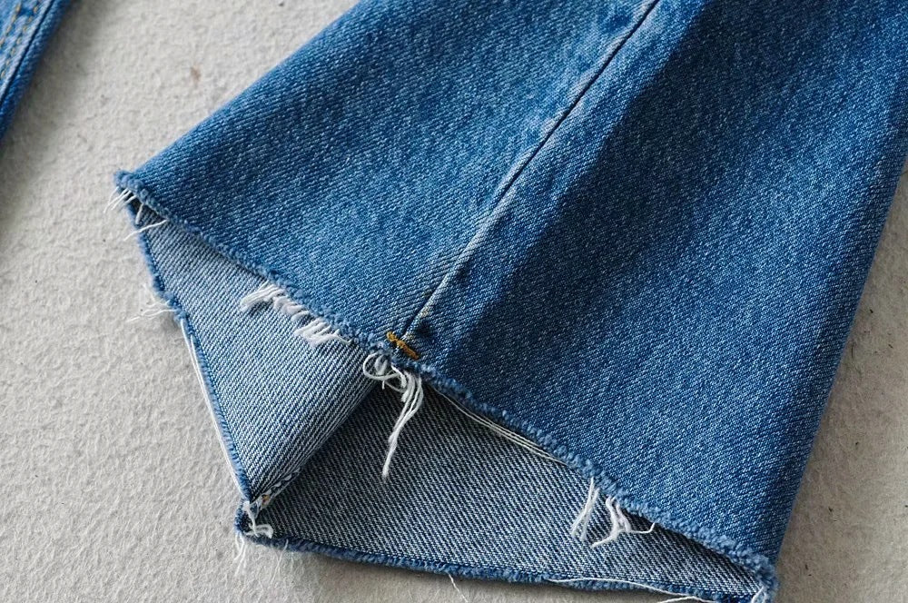 Straight-Leg High-Rise Denim Jeans