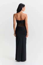 Strappy Twist-Detail Knotted Maxi Dress