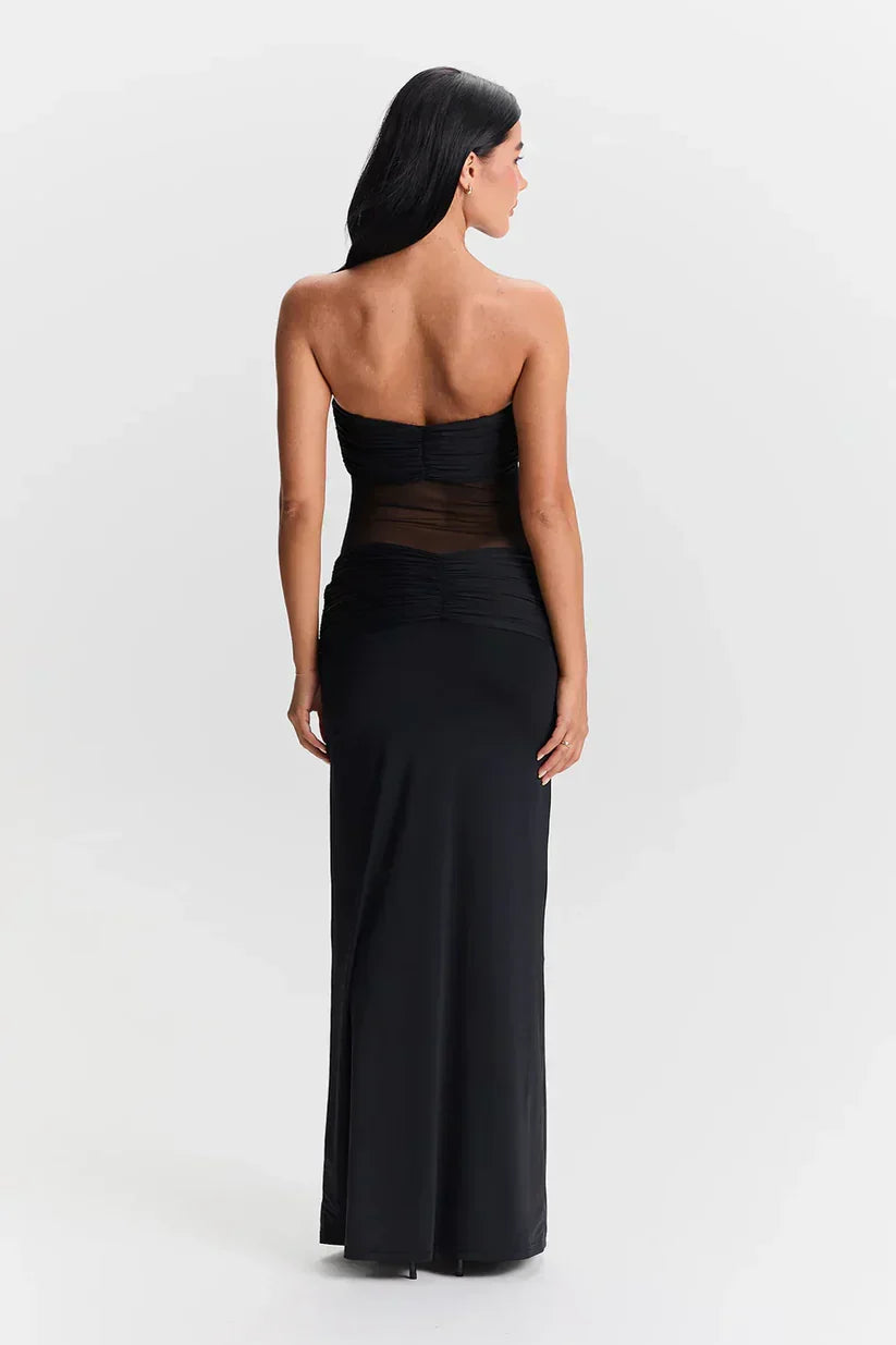 Strappy Twist-Detail Knotted Maxi Dress