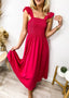 Strappy Ruffled Dress