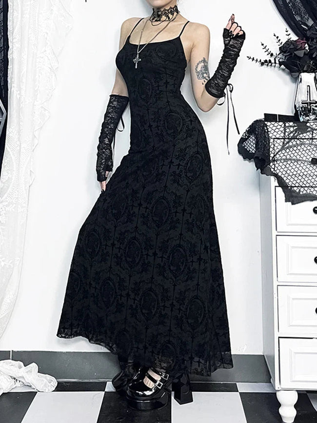 Tall Waist Velvet Celebration Maxi Dress Main image