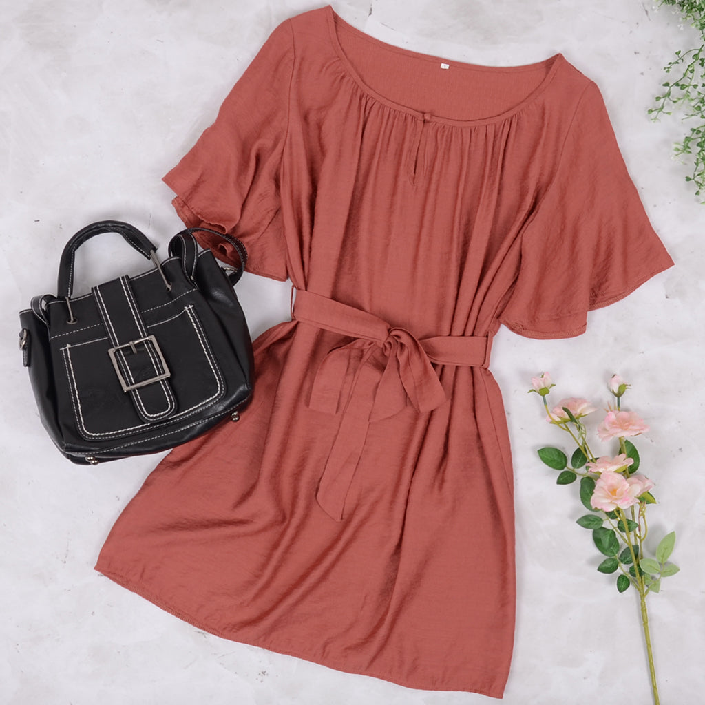 Bell-Sleeve Dress