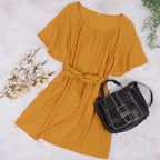 Bell-Sleeve Dress