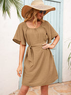 Bell-Sleeve Dress