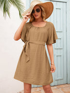 Bell-Sleeve Dress