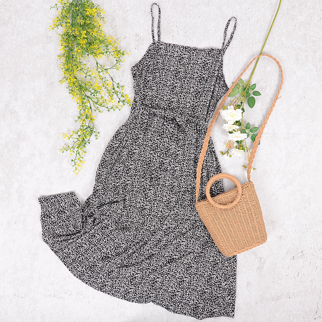 Printed Strappy Dress