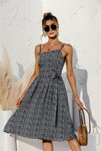Printed Strappy Dress