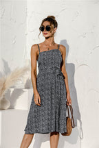 Printed Strappy Dress