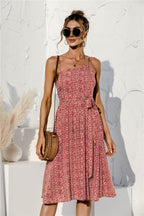 Printed Strappy Dress