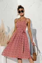 Printed Strappy Dress