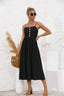 Smocked Dress with Button Details