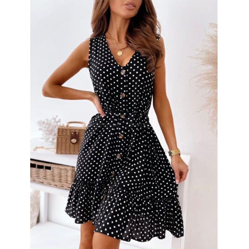 Smocked Wrap-Style Dress with an Off-Shoulder Neck