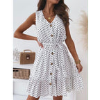 Smocked Wrap-Style Dress with an Off-Shoulder Neck